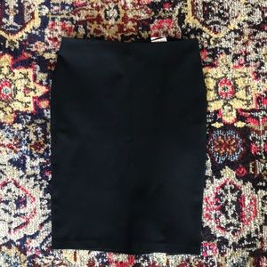 Black pencil skirt